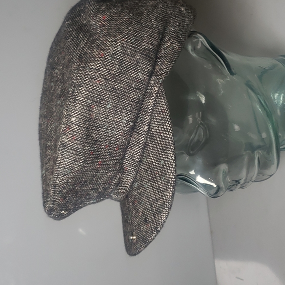 Tweed Snap Front Ivy Gray Flat Cap Size Large - Picture 6 of 13
